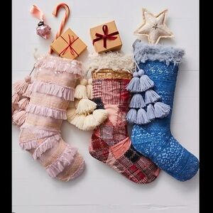 Free People One Seraphina Stocking, Blue, NWT